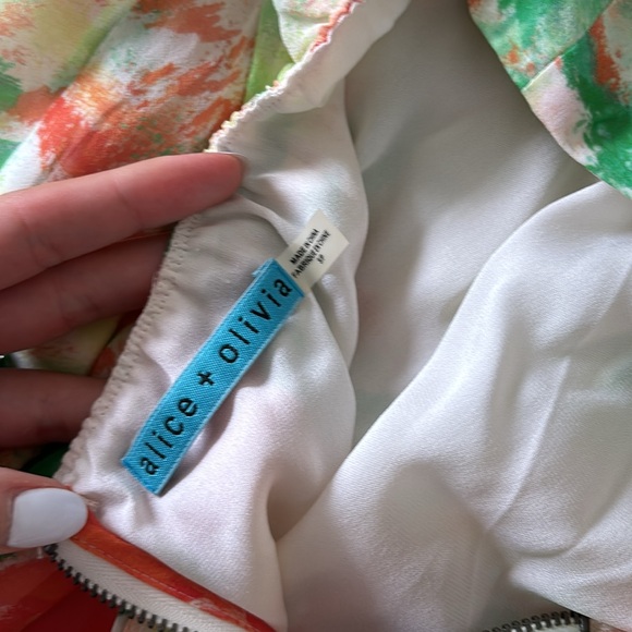 Alice+Olivia floral strapless top - Picture 5 of 5